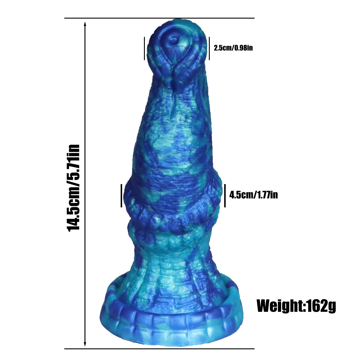 5 Inch Blue Small Monster Fantasy Dildo