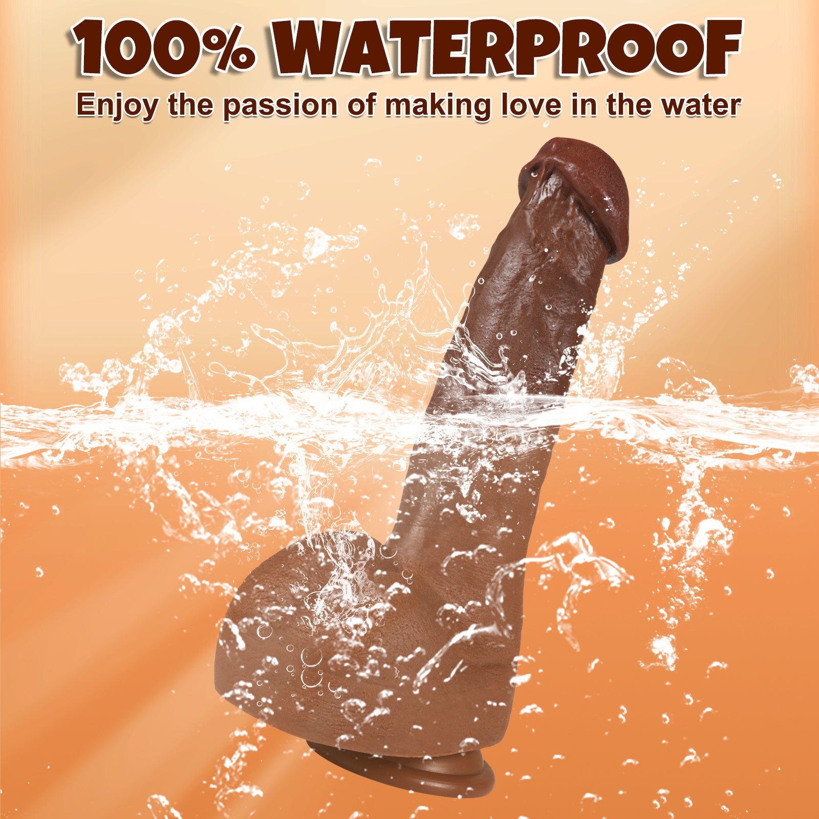 11 Inch Brown Realistic Big Dildo