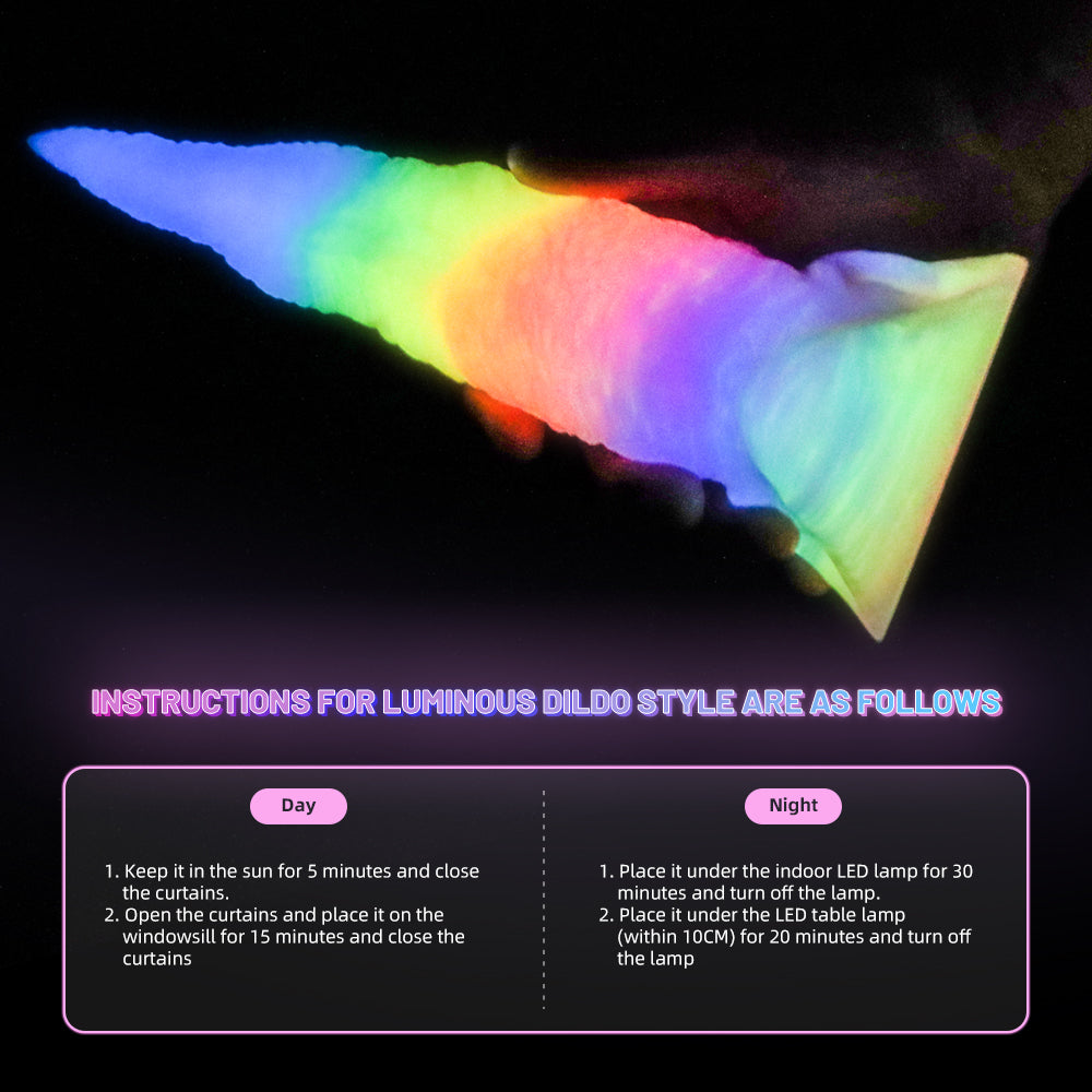 Tongue Luminous Soft Silicone Monster Dildo