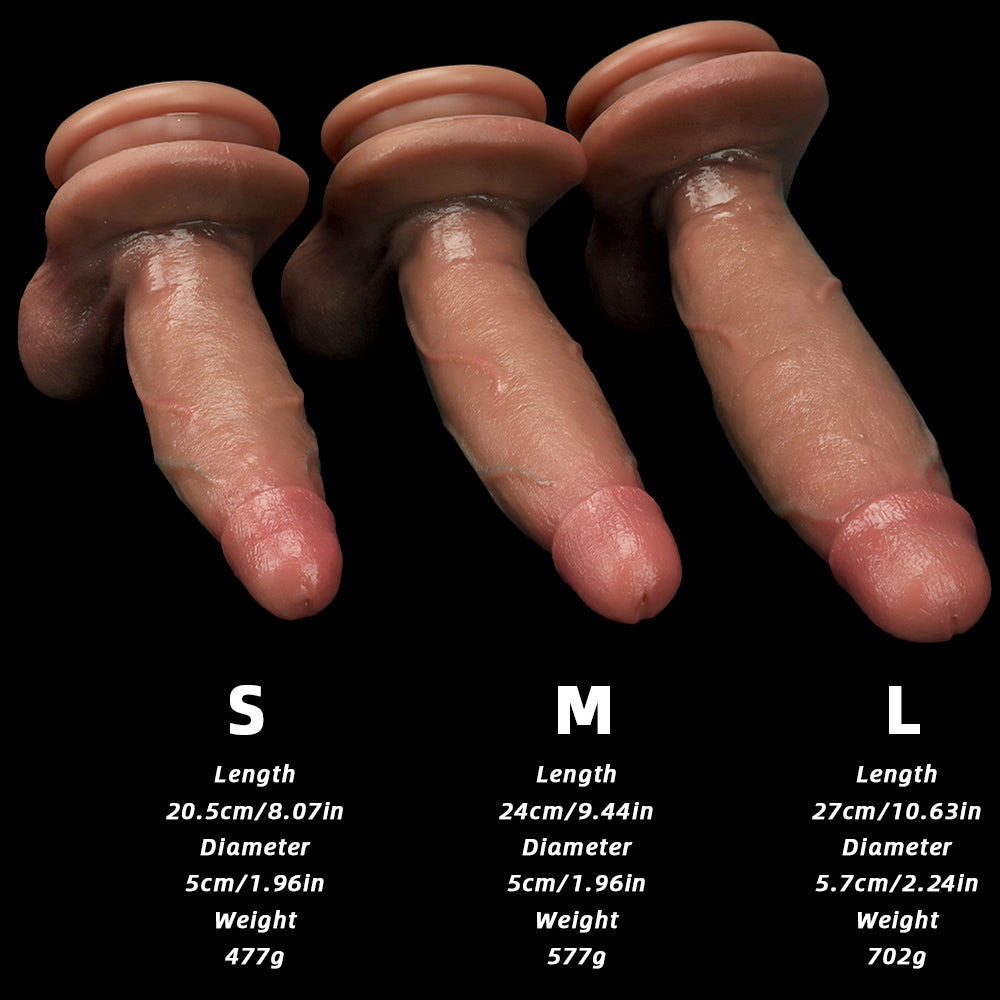 10 Inch Silicone Textured Large Dildo
