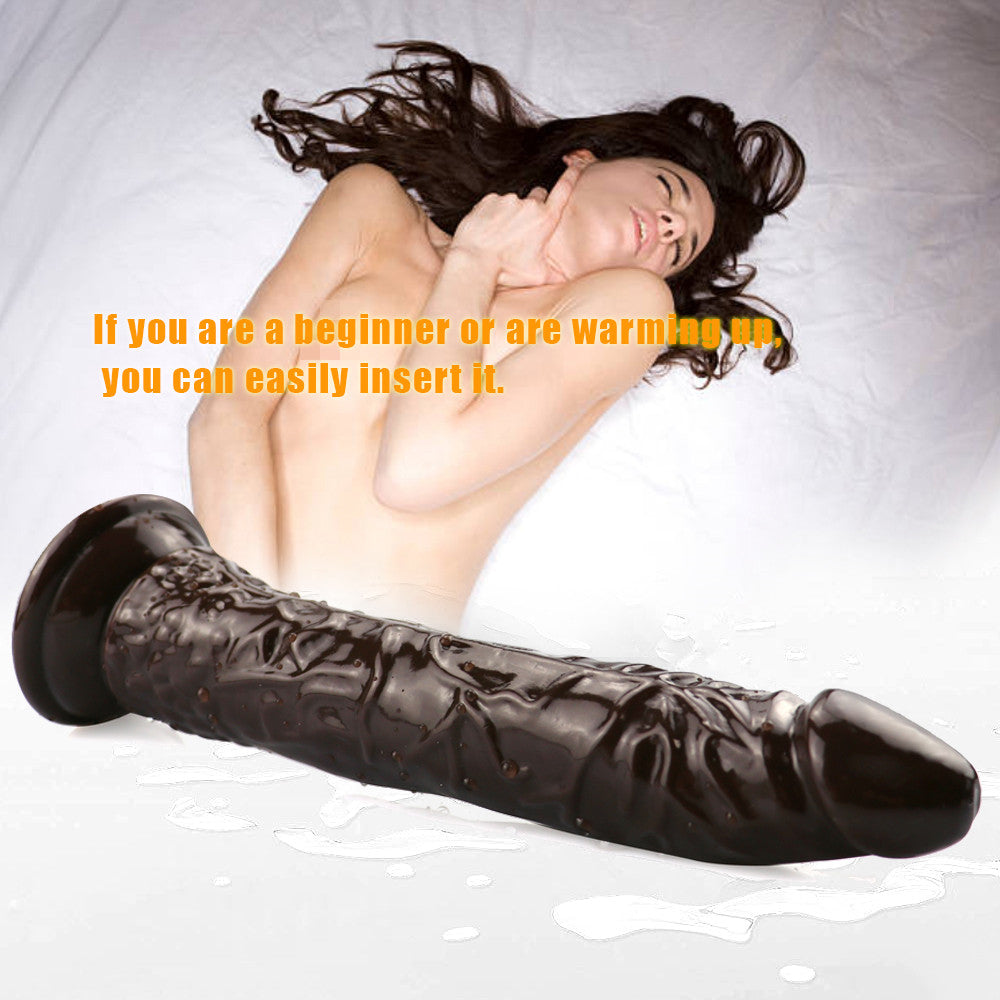 Brown 8 Inch Slim Beginner Anal Dildo