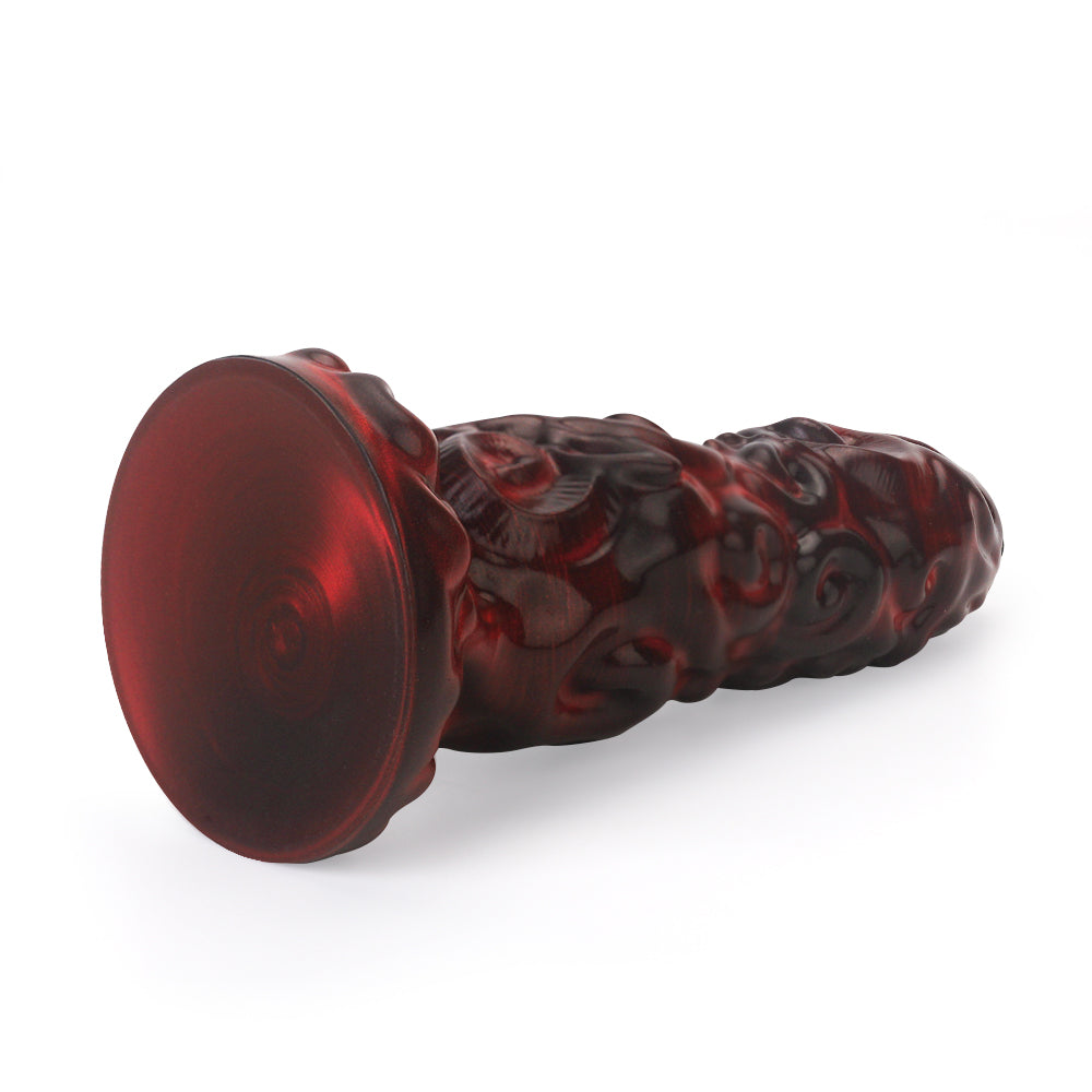 10 Inch Black Red Suction Cup Alien Dildo