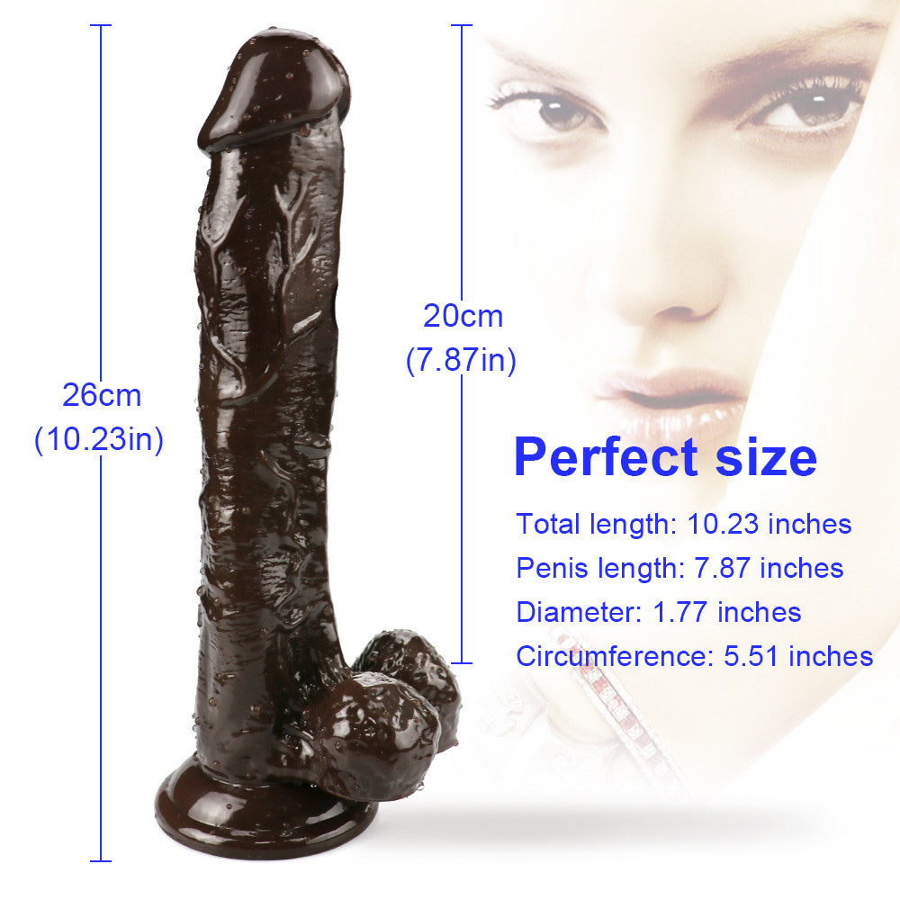 10 Inch Brown Realistic Big Dildo