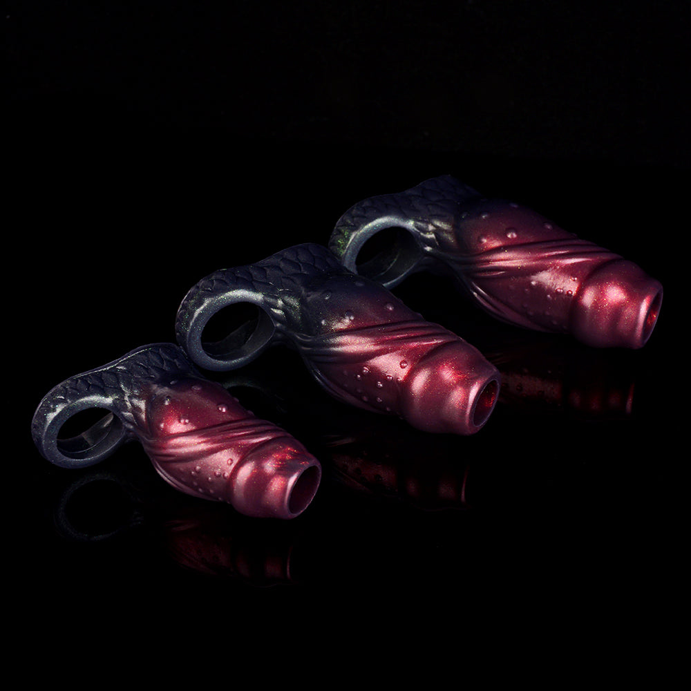 Silicone Dot Raised Opening Penis Sleeve