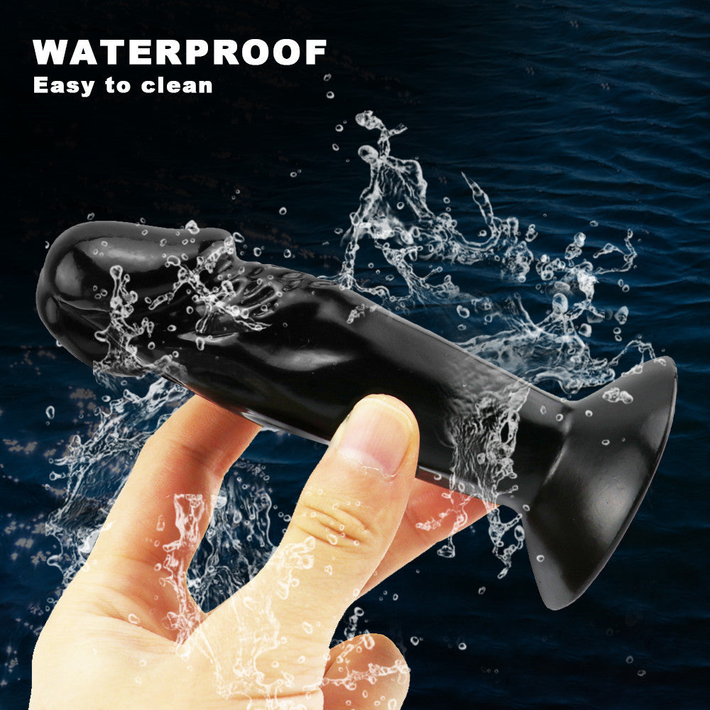 4 Inch Black Realistic Suction Cup Small dildo