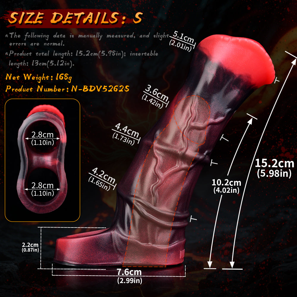 7 Inch Beastcore Vibrating Horse Cock Sleeve