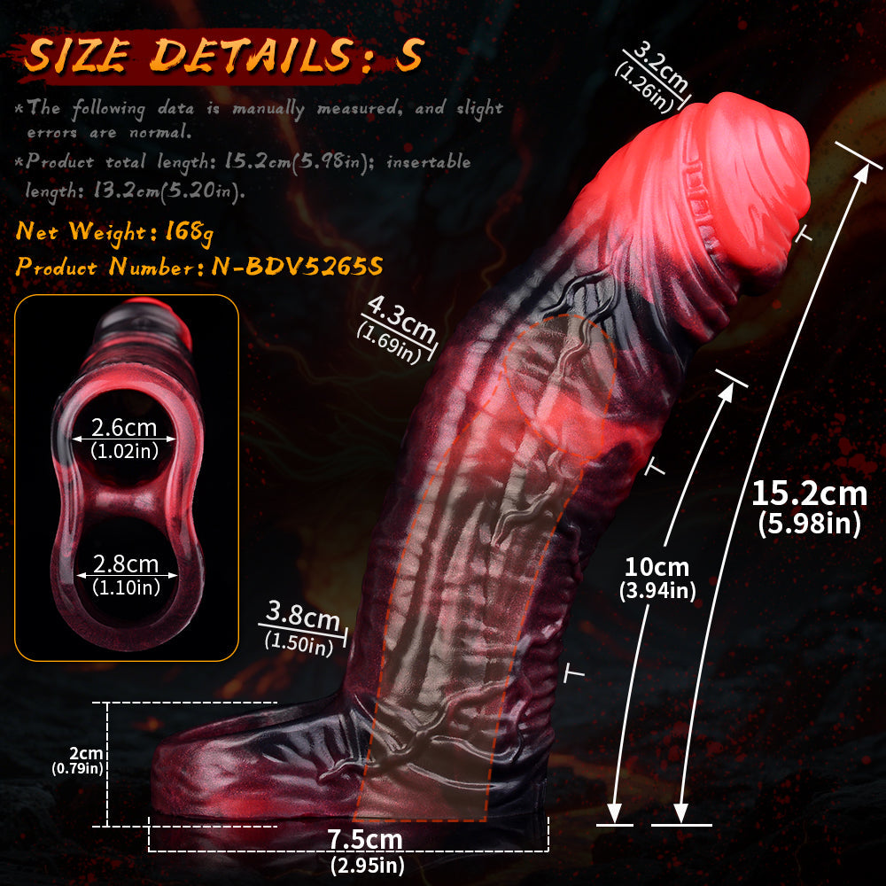 Fantasy Dragon Hollow Dildo Vibrating Penis Sleeve