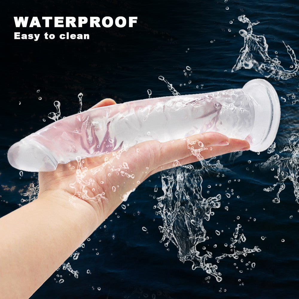 8 Inch Clear Jelly Dildo