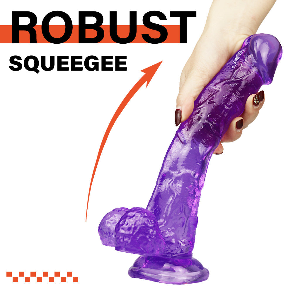 10 Inch Purple Big Jelly Dildo