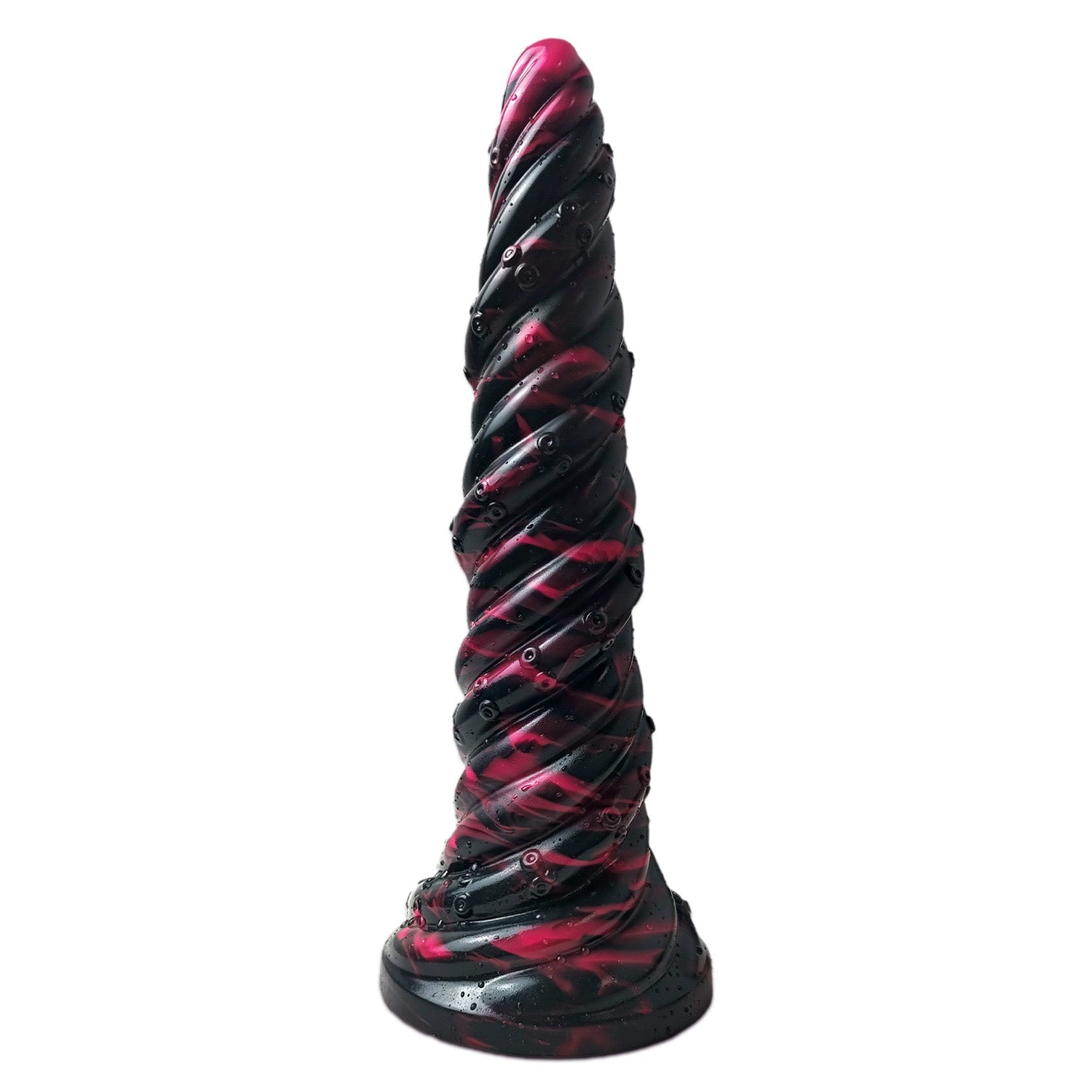 9 Inch Black Thread Cone Anal Dildo