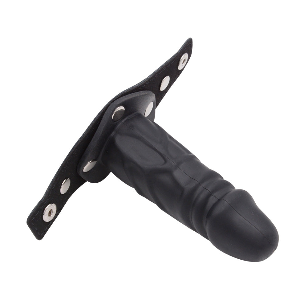 Removable Leather Custom Gag BDSM Dildo Mask