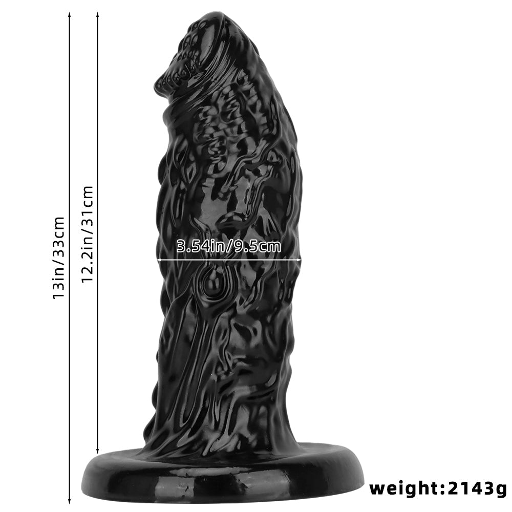 13 Inch Fantasy Black Huge Dragon Dildo