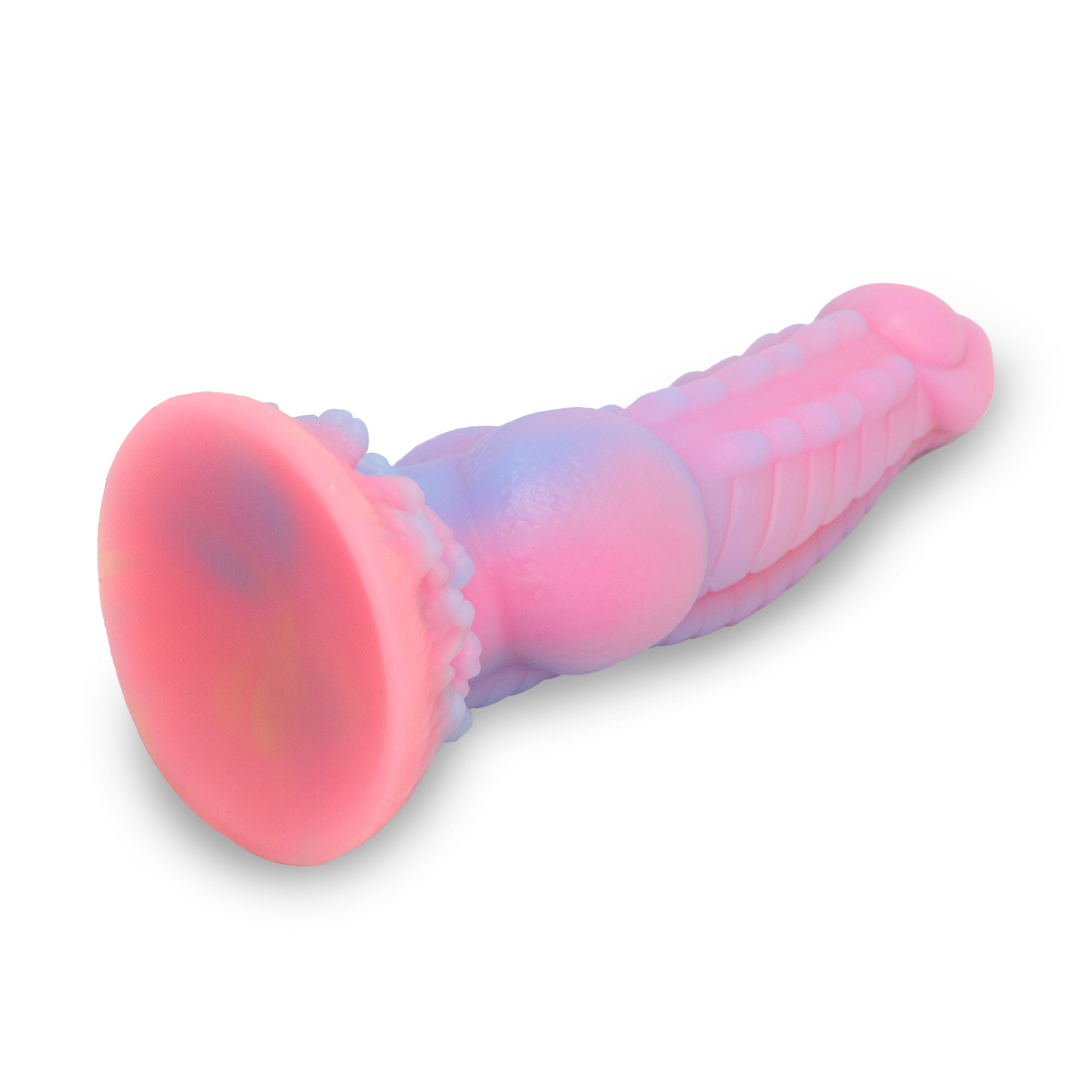 8 Inch Unique Silicone Night light Anal Dildo