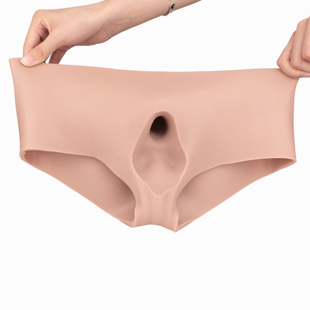 Realistic Male Cock Hollow Dildo Underwear