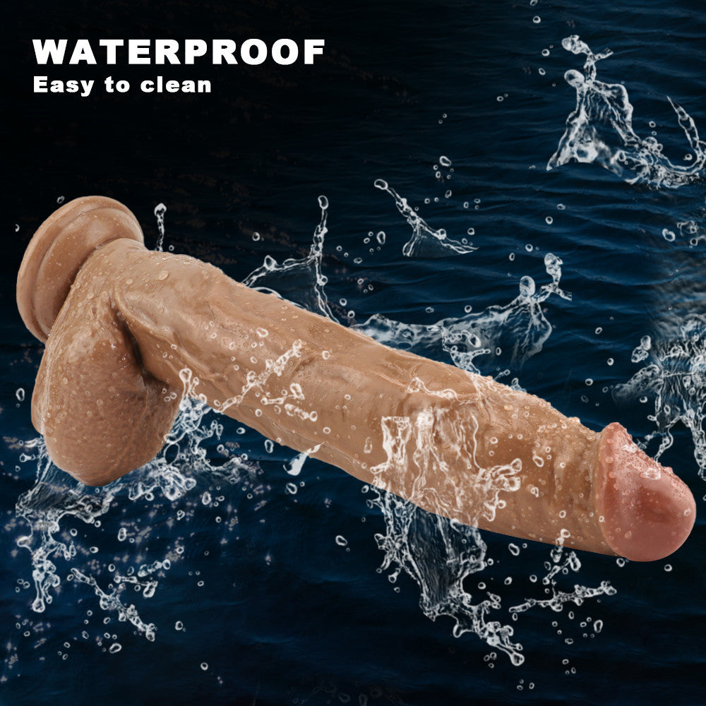 11 Inch Brown Realistic Oversized Dildo