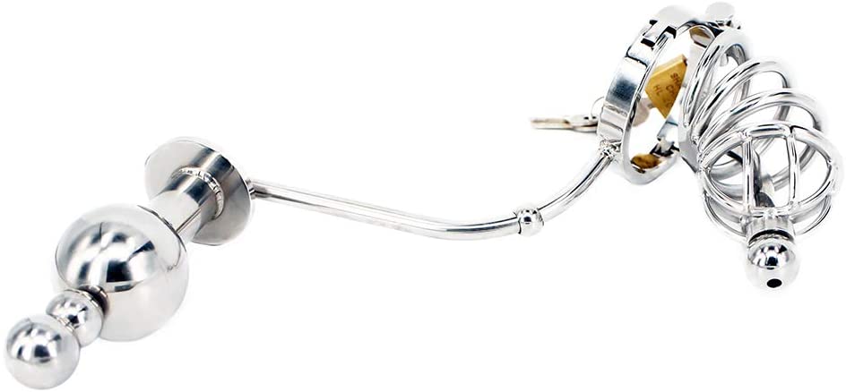 Chastity Cage Urethral Lock Anal Hook