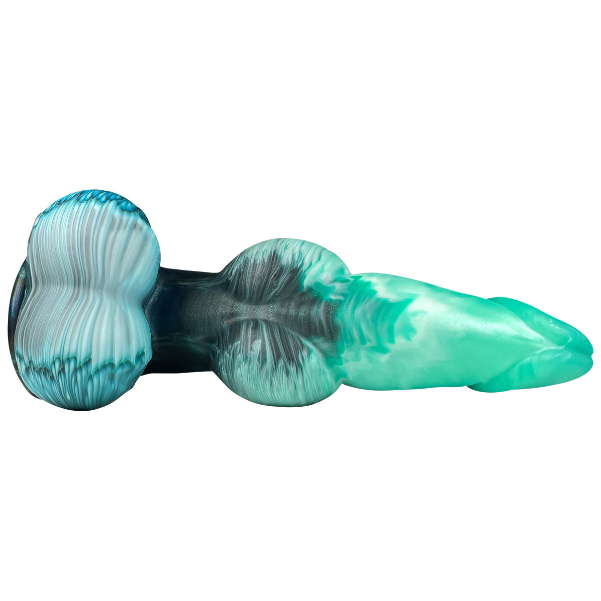 Green Gradient Monster Knot Inflatable Anal Plug