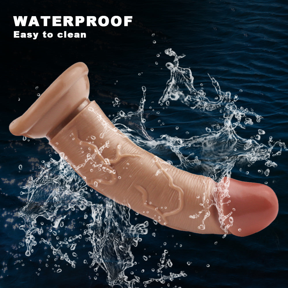 6 Inch Curved Brown Small Dildo