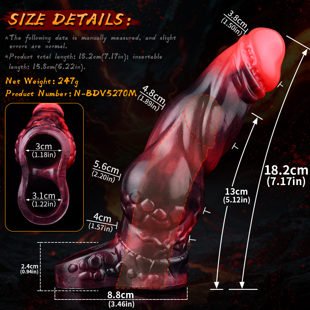 7 Inch Fantasy Knot Vibrating Penis Sleeve