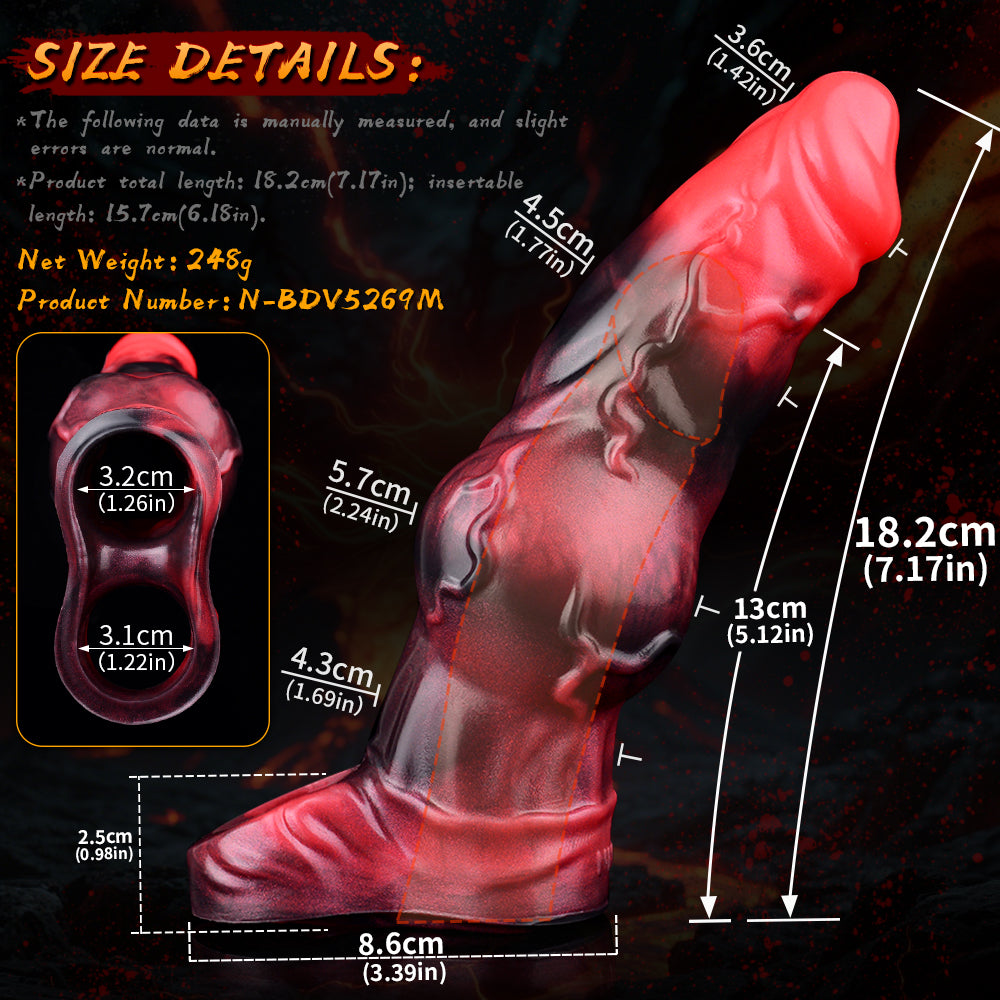 Dog Knot Vibrating Penis Extender Sleeve