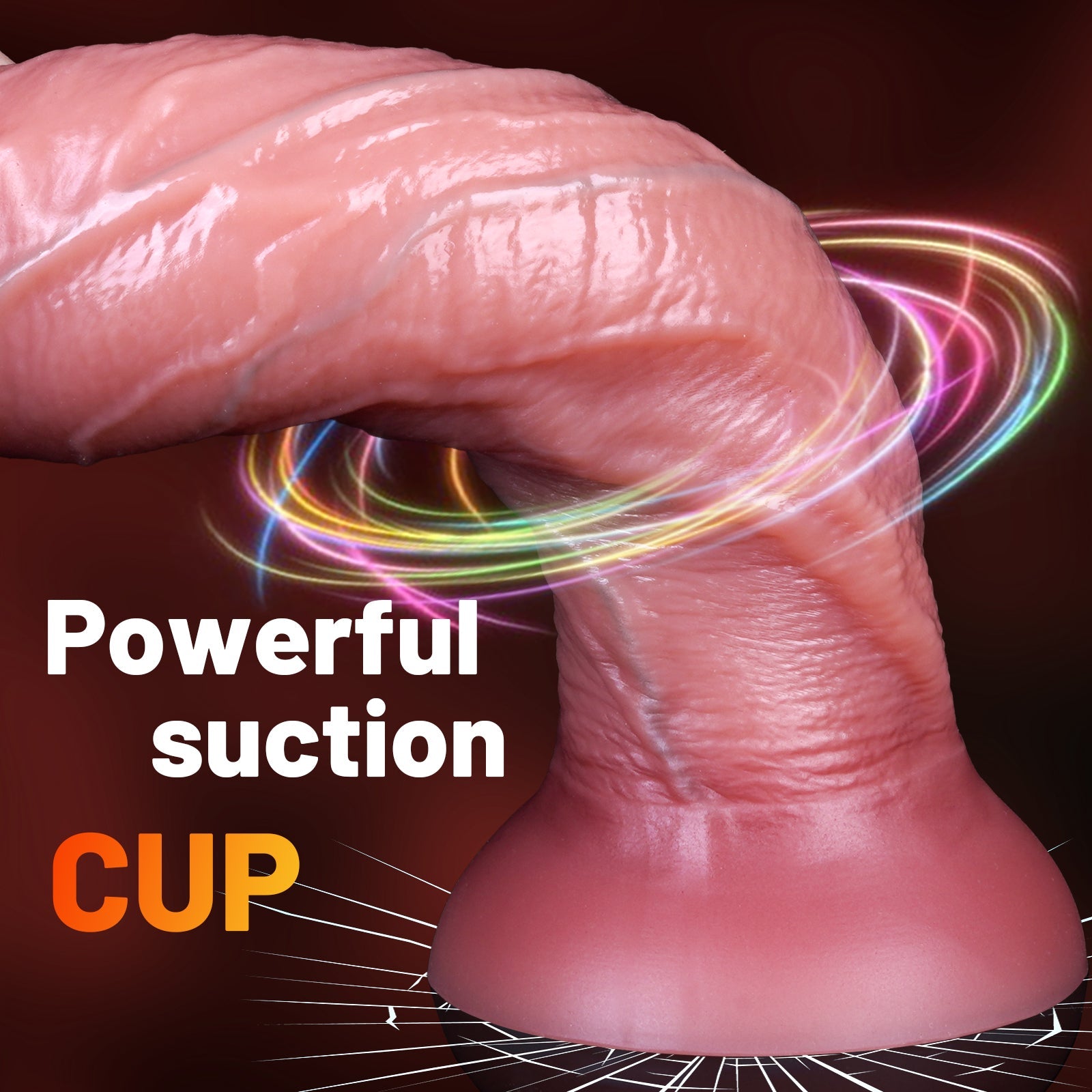 Dual Density Silicone Big Realistic Dildo