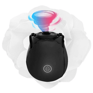 Black Rose Clit Sucking Vibrator Sex Toy