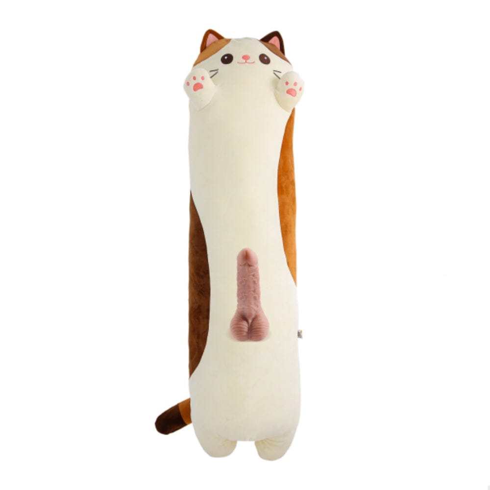 Cat Pillow Hidden Plush Dildo Machine