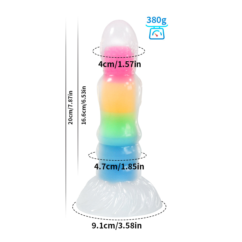 Unicorn Glow-in-the-Dark Anal Dildo