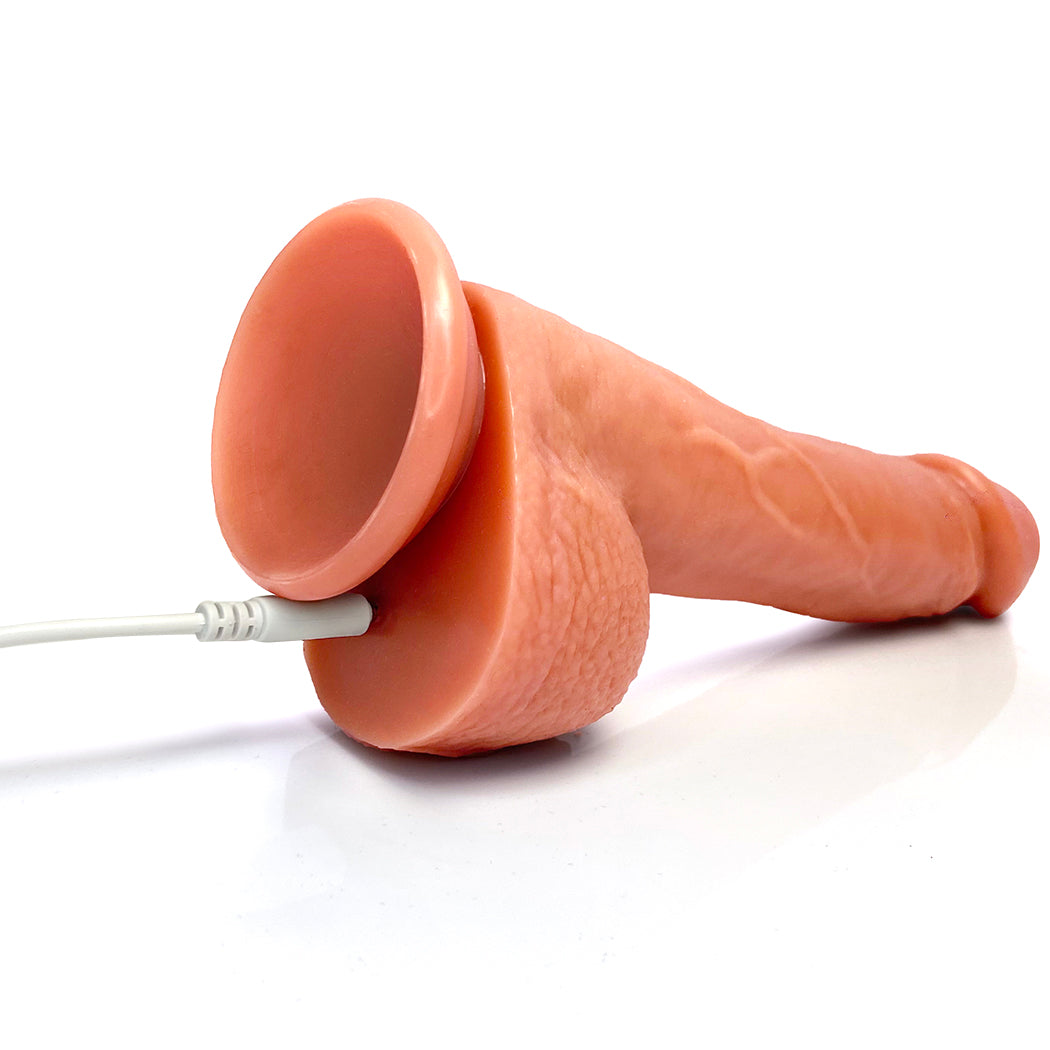 9 Inch Realistic Heated Thrusting Dildo