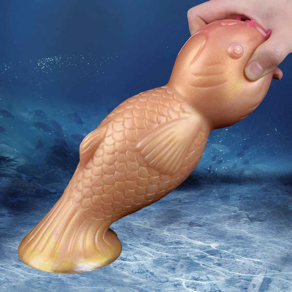 Blue Fantasy Carp Creature Ovipositor Dildo
