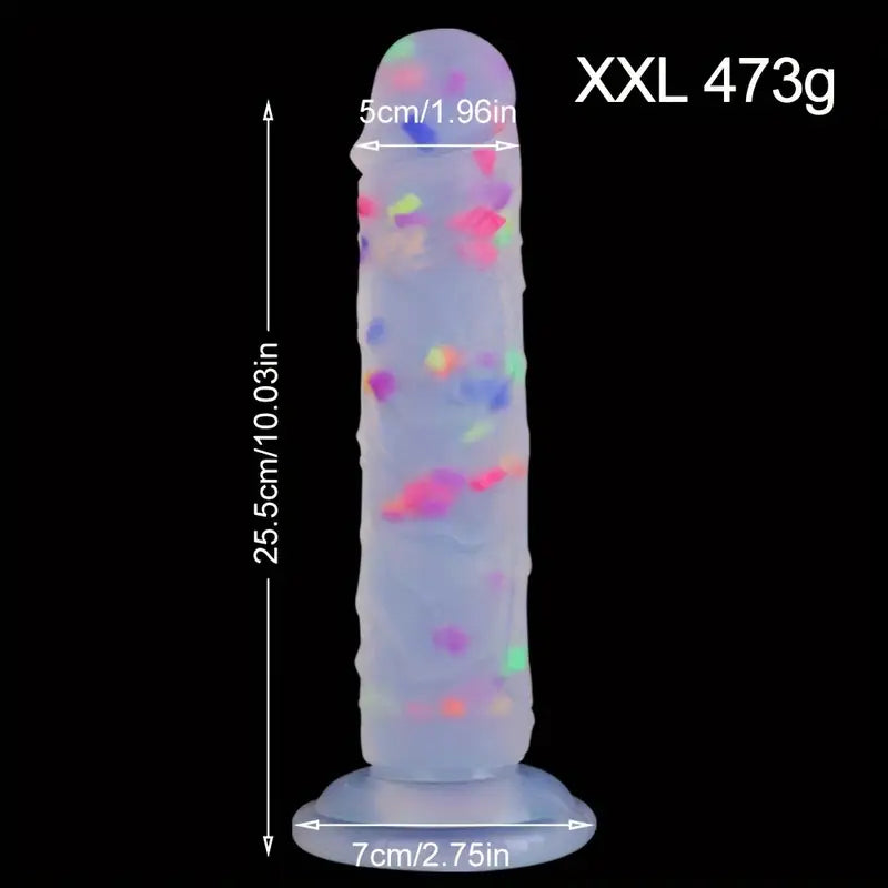 Jelly Soft Dual Density Anal Confetti Dildo