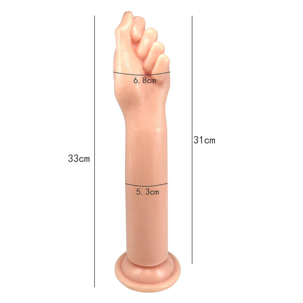 13 Inch Long Soft Fist Dildo With Suction Cup