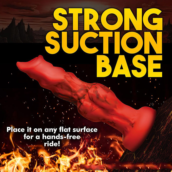 Fantasy Red Silicone Wolf Knot Dildo