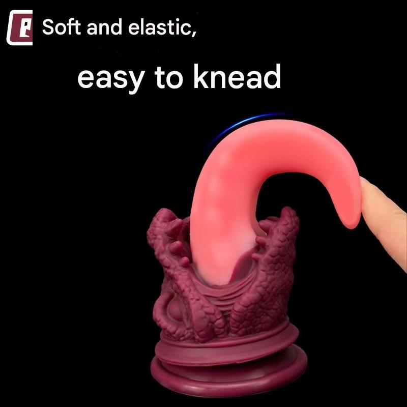 Silicone Alien Dragon Tongue Fantasy Dildo