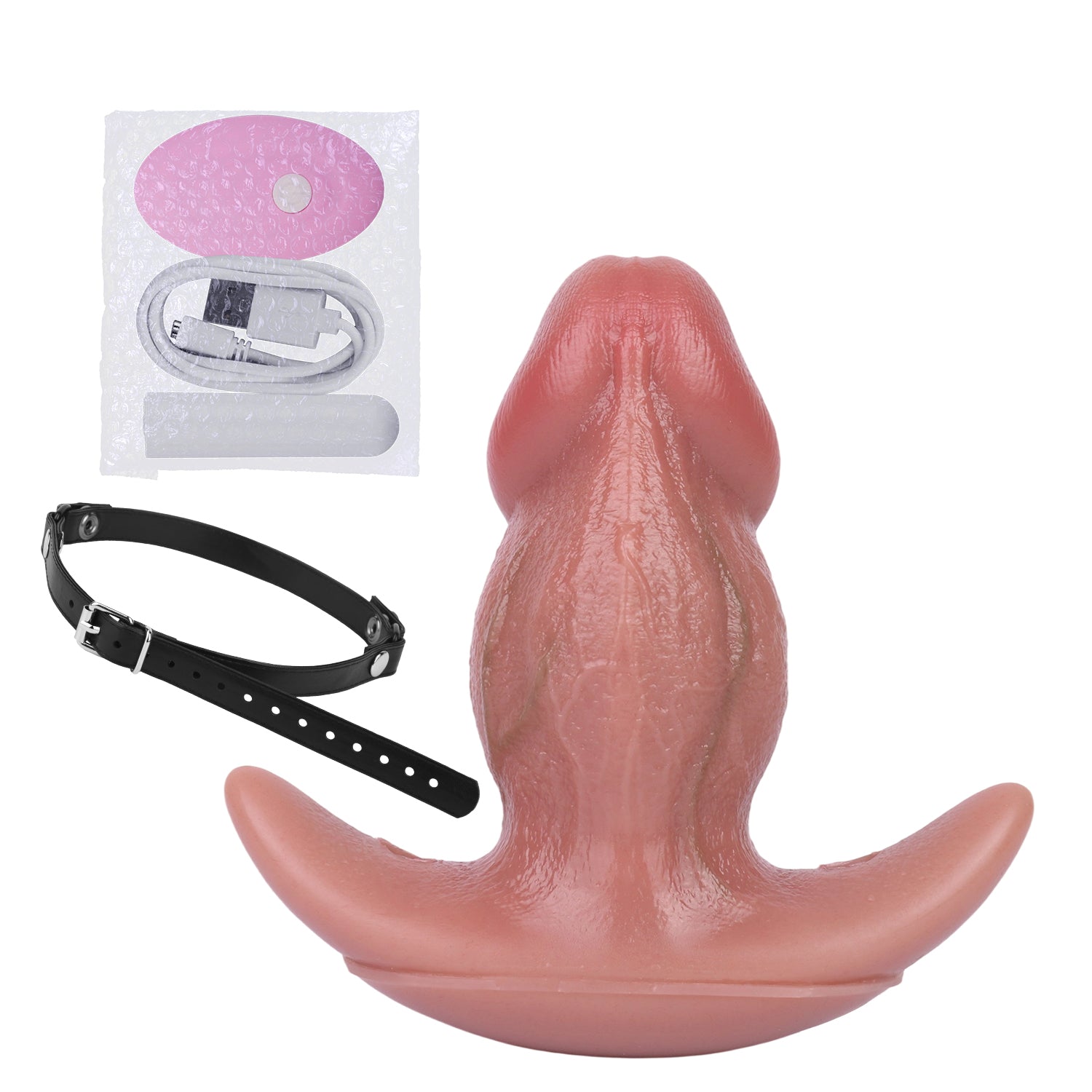 2 Inch Wide Realistic Dildo Vibrating Butt Plug