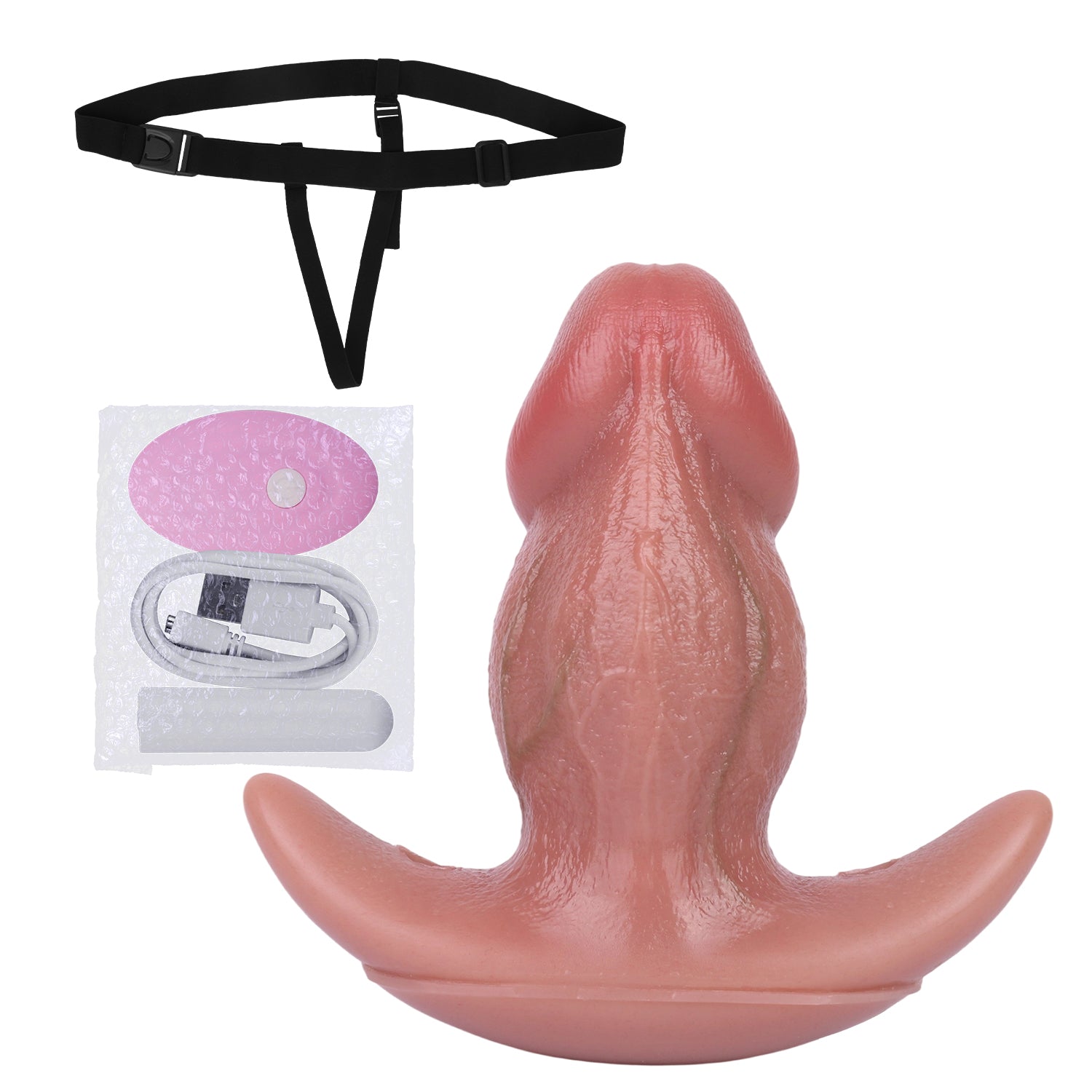 2 Inch Wide Realistic Dildo Vibrating Butt Plug