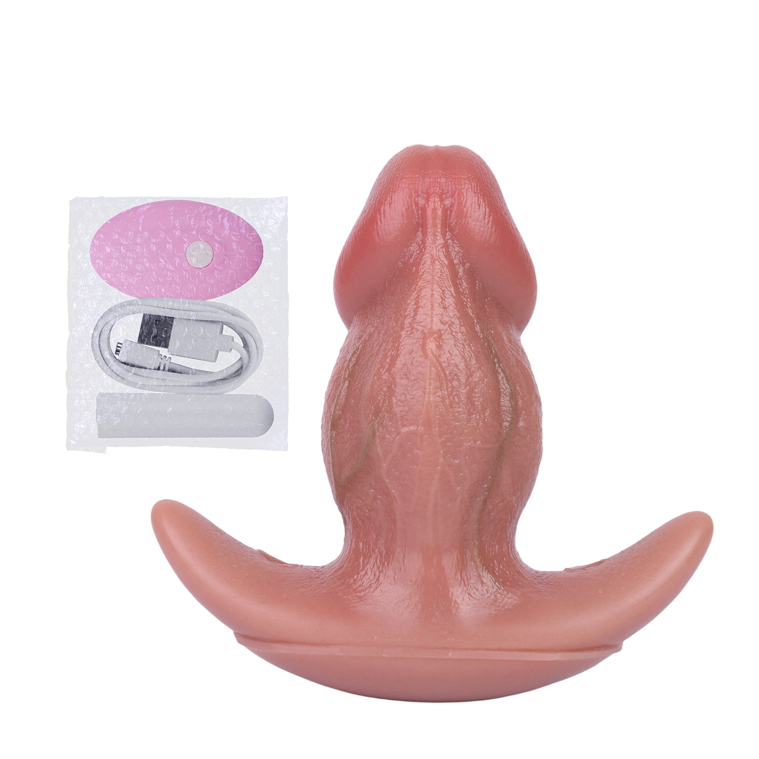 2 Inch Wide Realistic Dildo Vibrating Butt Plug