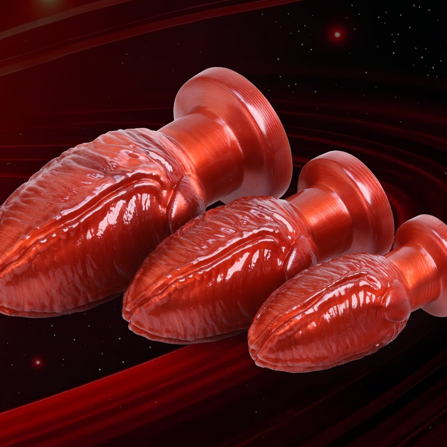 Big Anal Plug Red Fantasy Monster Butt Plug