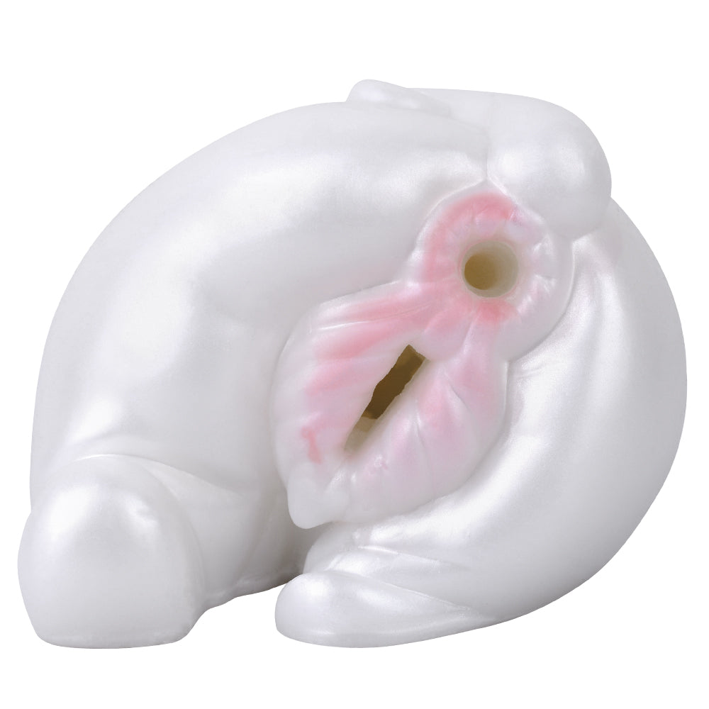 White Pig Silicone Fantasy Vibrating Pocket Pussy