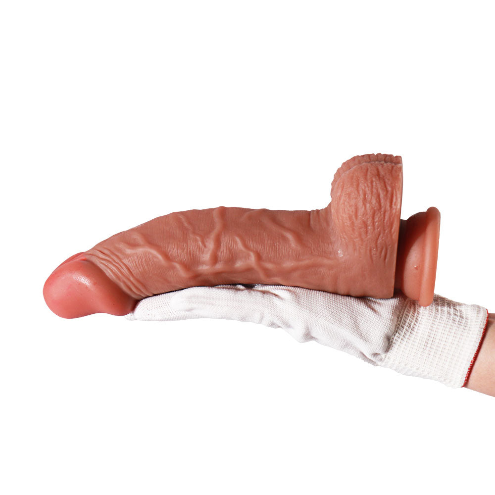 8 Inch Silicone Suction Cup Realistic Dildo