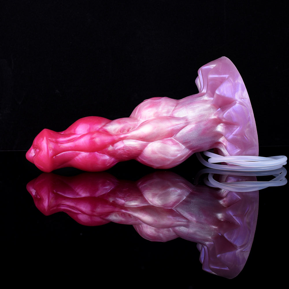 9 Inch Pink Big Knot Monster Dog Squirting Dildo