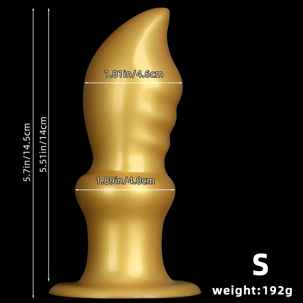 10 Inch Golden Broadsword Huge Butt Plug