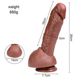 Charger l&#39;image dans la galerie, 10 inch Brown Suction Cup Realistic Dildo