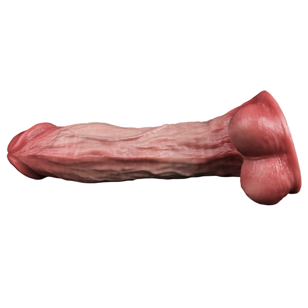9 Inch Dual Density Silicone Realistic Dildo