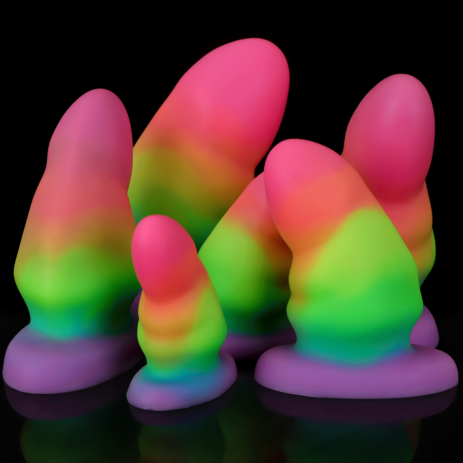 Luminous Large Silicone Butt Plug Dildo