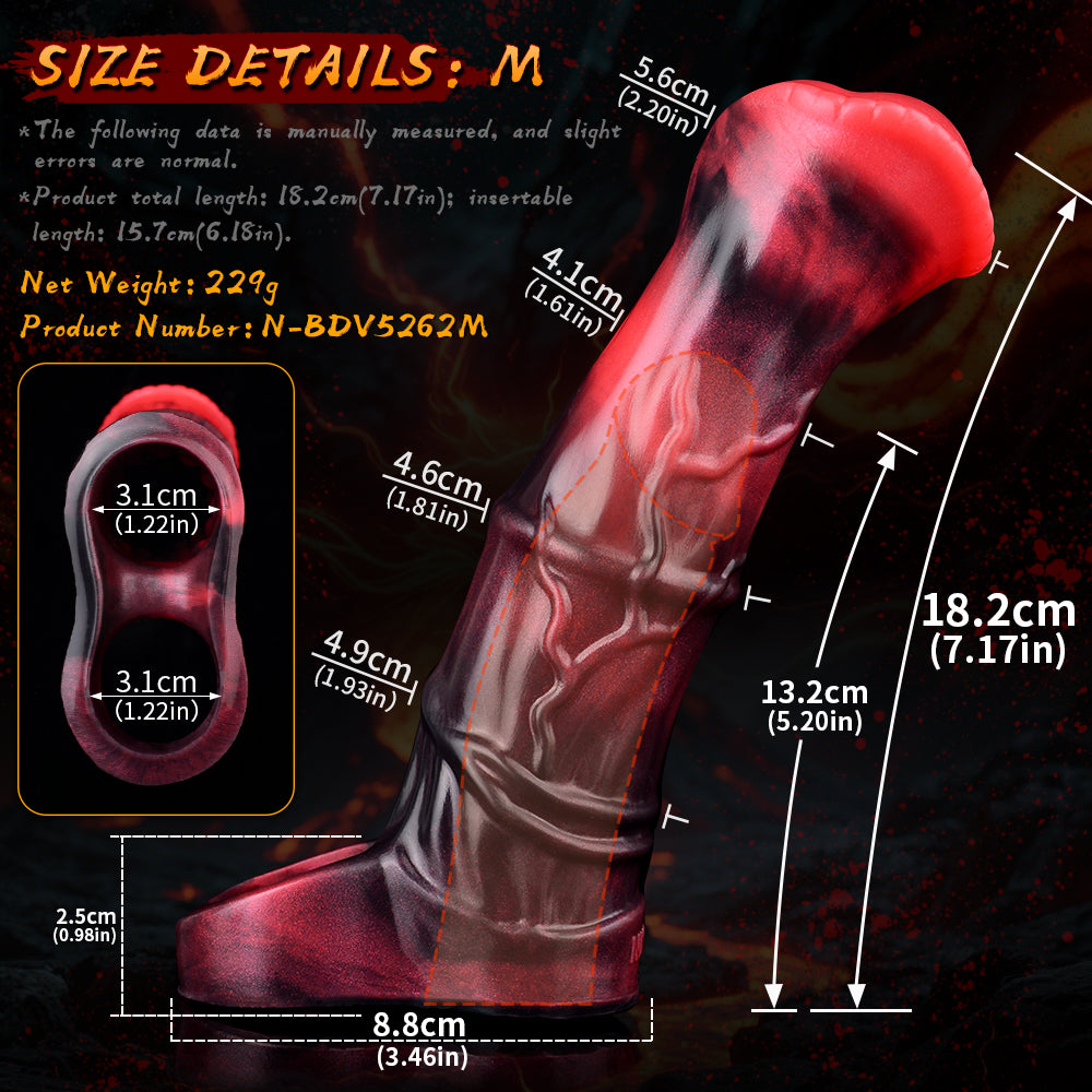 7 Inch Beastcore Vibrating Horse Cock Sleeve