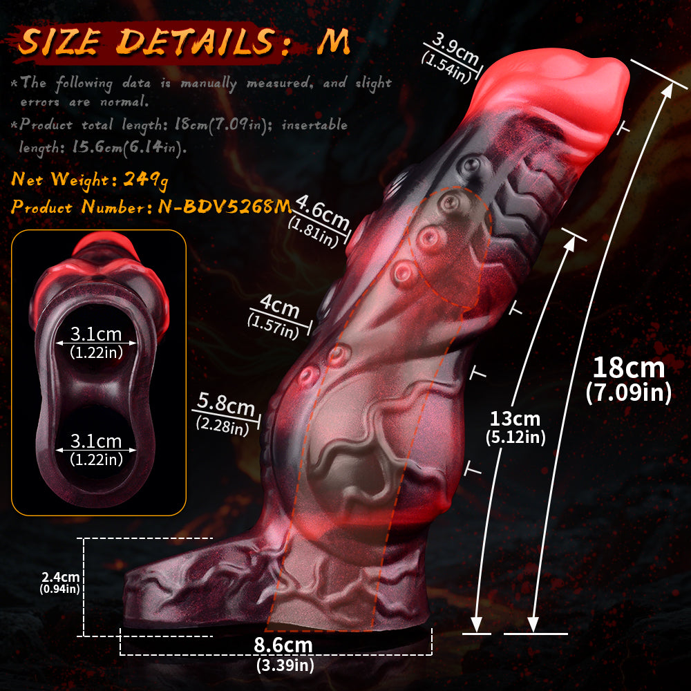 Monster Tentacle Knot Silicone Vibrating Penis Sleeve