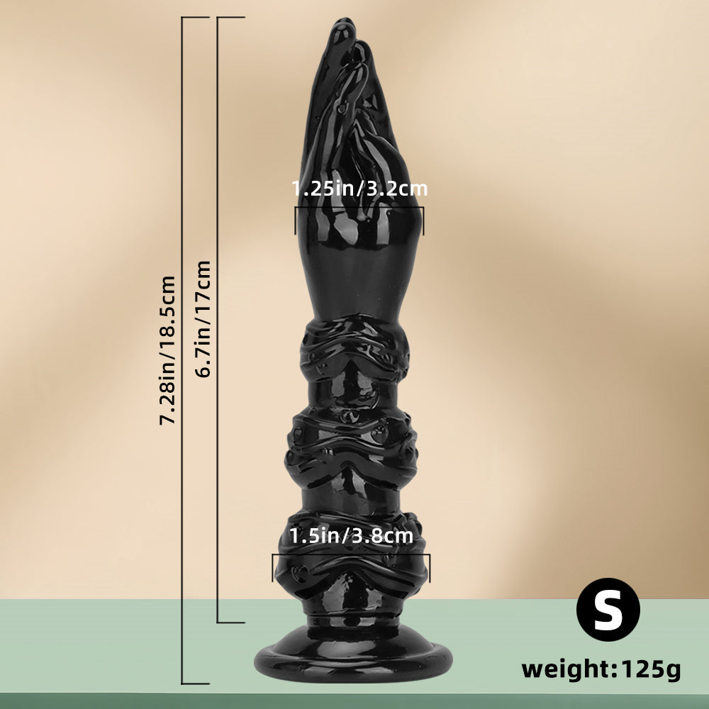 13 Inch Length Black Hand Fist Anal Dildo