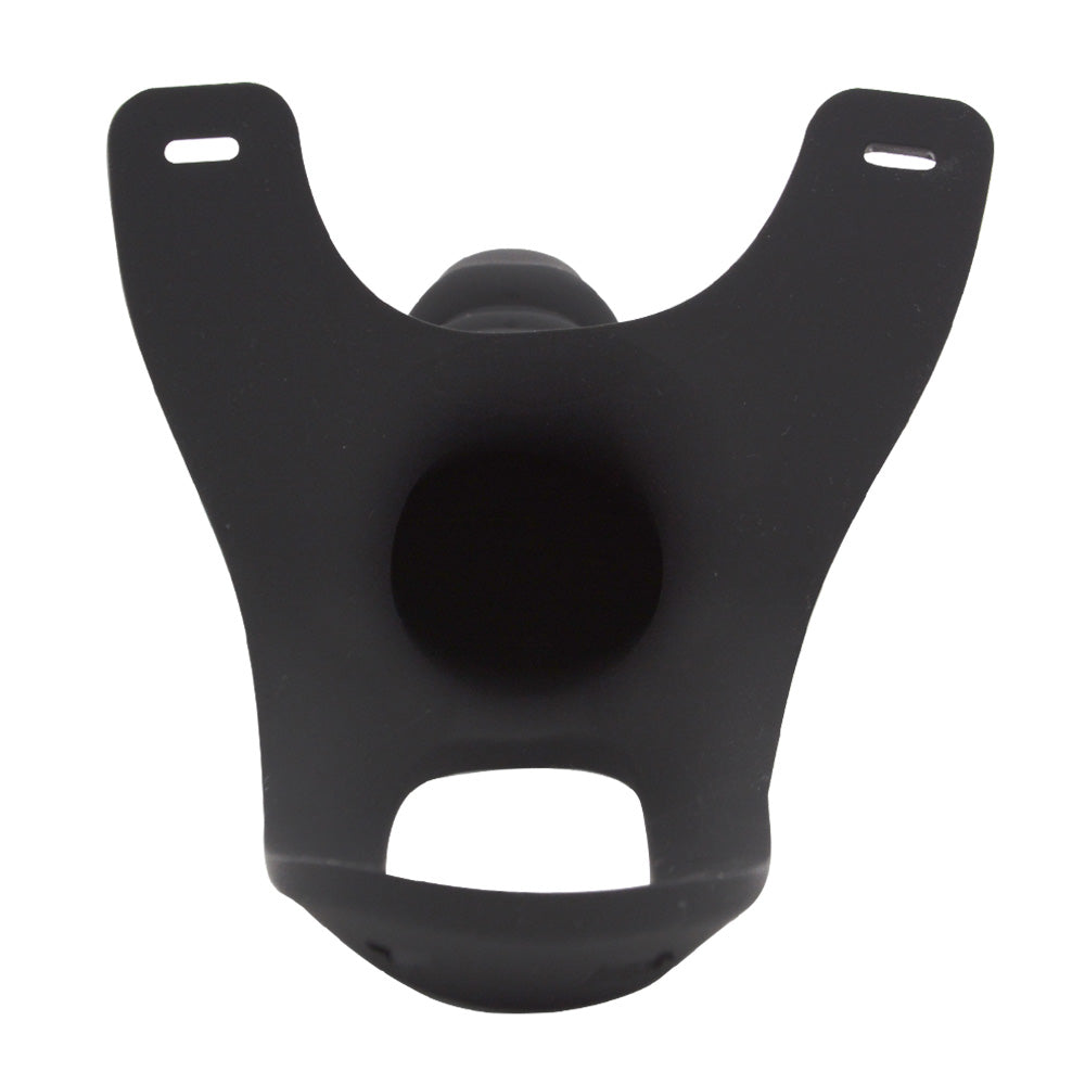 Black Silicone Hollow Strap On Dildo