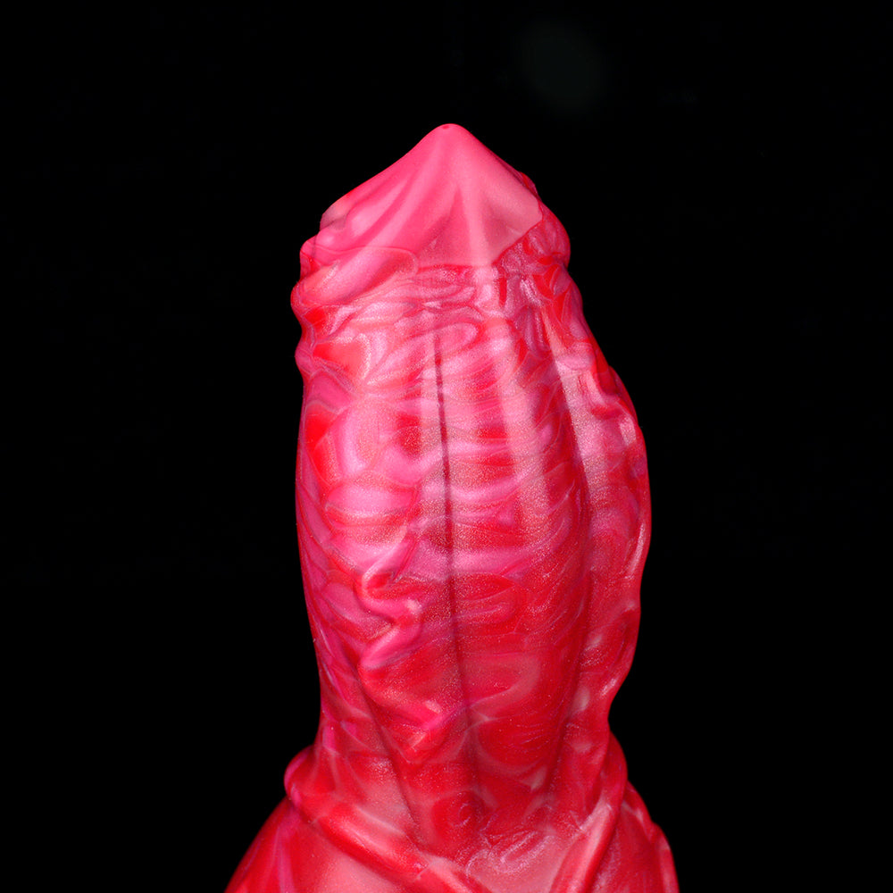 7 Inch Red Fantasy Knot Dog Dildo